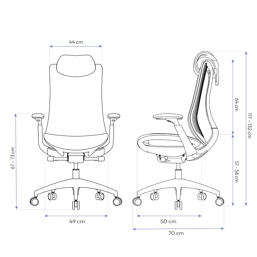 Cadeira Ergonômica Elements Etérea